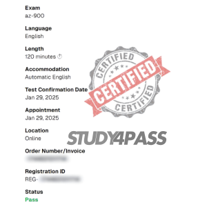 Exam Success Proof 1