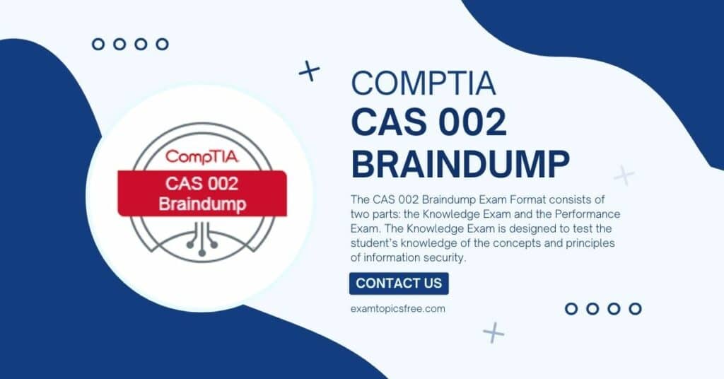 CAS 002 Braindump