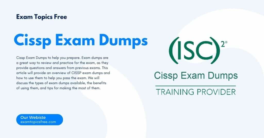 Cissp Exam Dumps