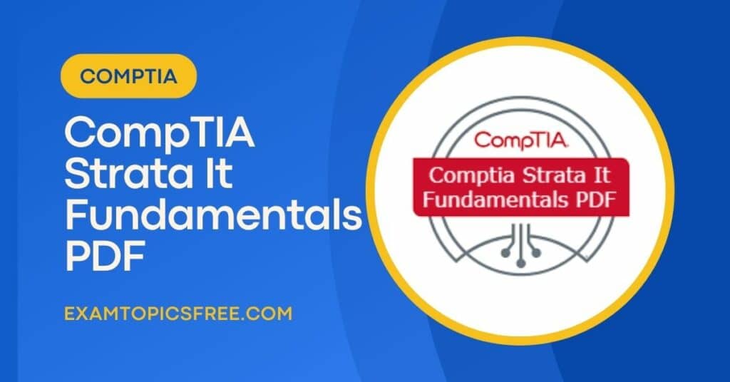 Comptia Strata It Fundamentals PDF