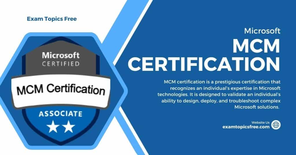 MCM Certification
