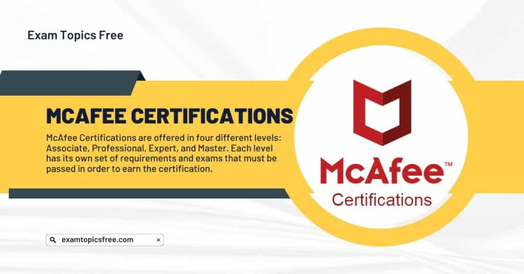 McAfee Certifications