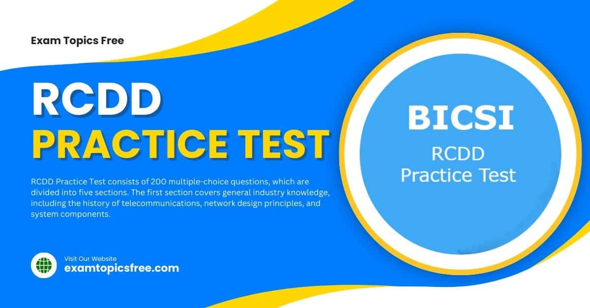 RCDD Practice Test