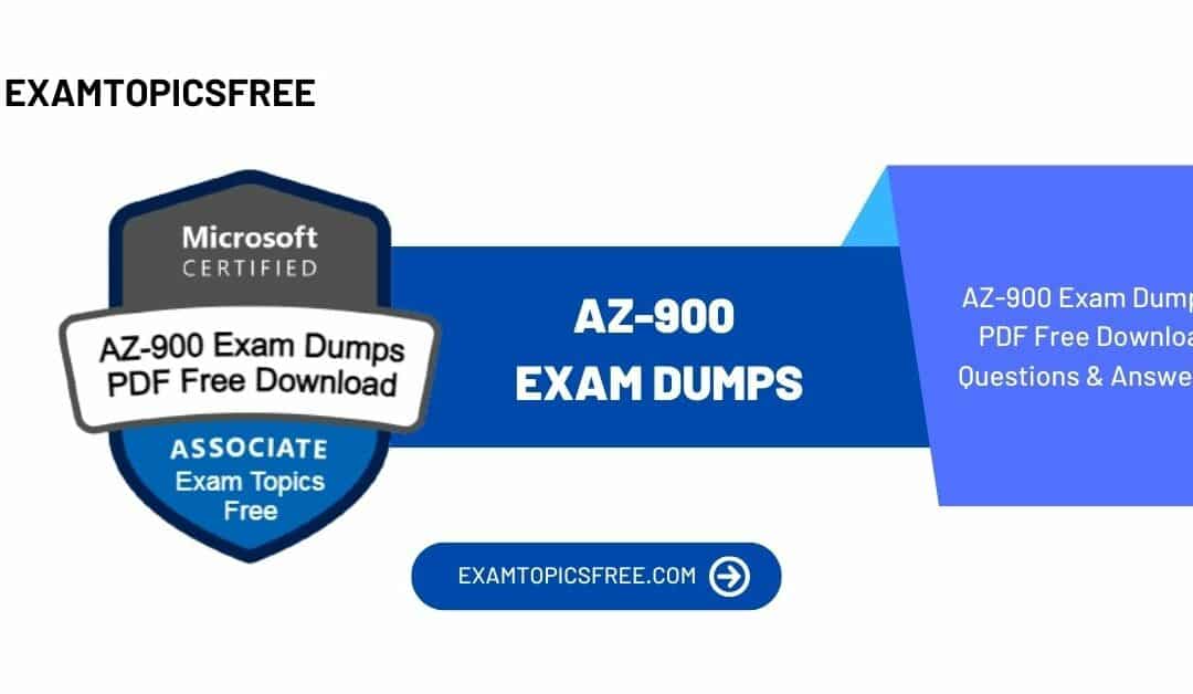 AZ-900 Exam Dumps PDF Free Download Questions and Answers