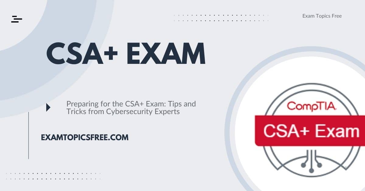 CSA+ Exam