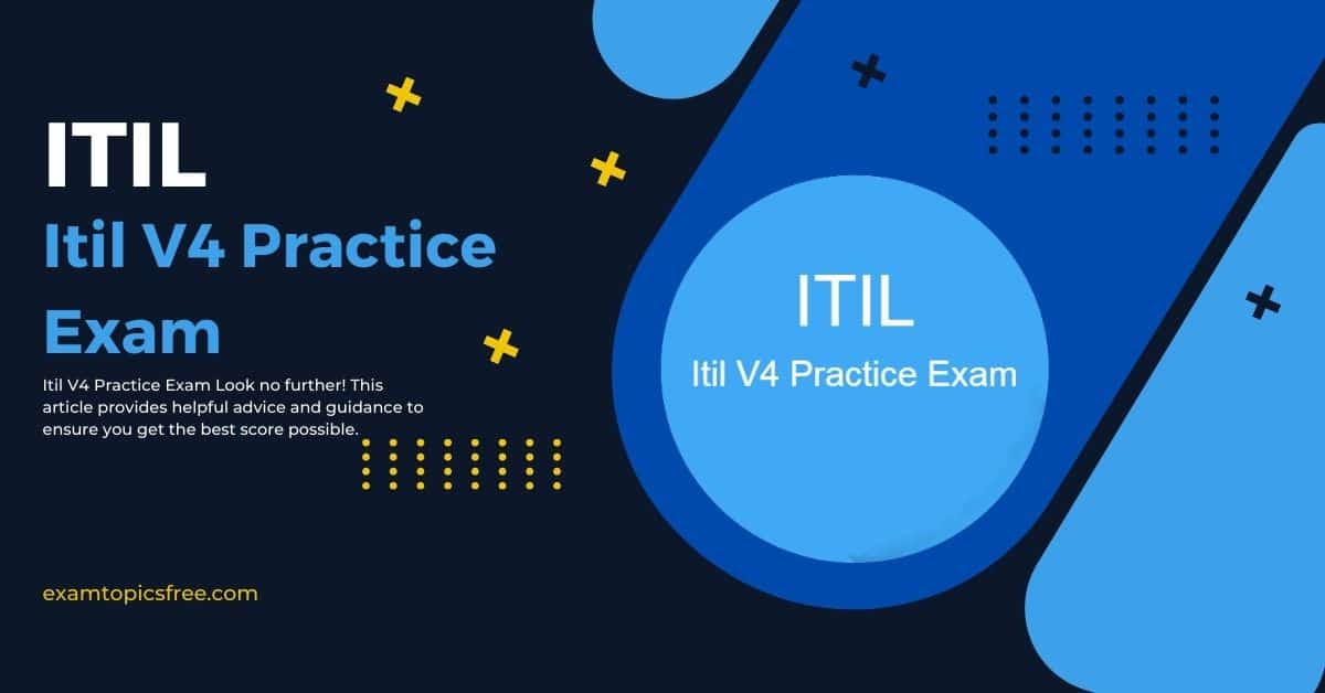 Itil V4 Practice Exam