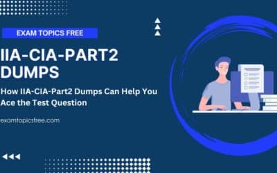 How IIA-CIA-Part2 Dumps Can Help You Ace the Test Question