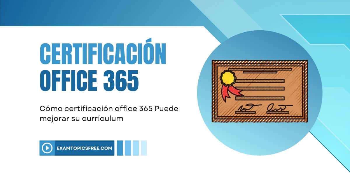 certificación office 365