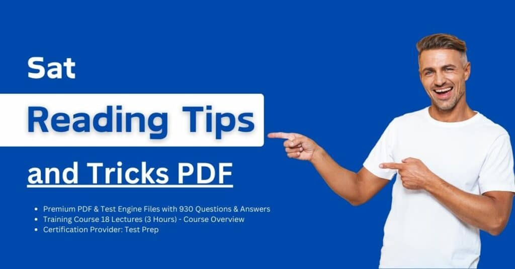 Sat Reading Tips and Tricks PDF