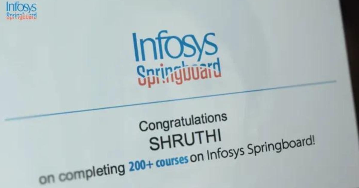 Infosys Springboard Free Courses With Certificate in India